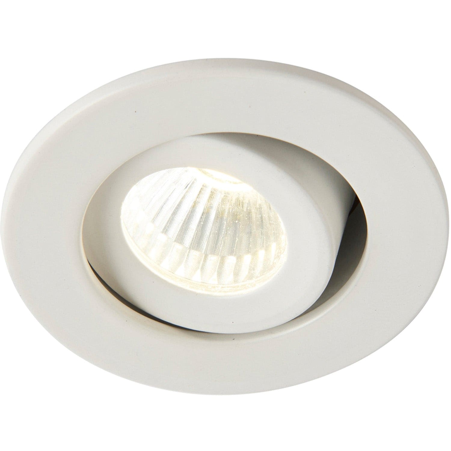 Loops Micro Adjustable Recessed Ceiling Downlight - 4W Cool White LED - Matt White