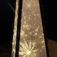 image 6 of 45cm Premier Christmas Holographic Pyramid Silver Frame-16 Warm White Led