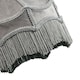 image 4 of Traditional Victorian Empire Lampshade in Soft Dove Grey Velvet with Tassels | Grey | Grey | 1