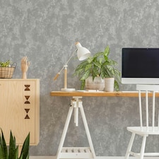 Fresco Grey Patterned Wallpaper | Grey | Grey | 10m Length x 52cm Width