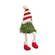 image 8 of 48cm Red and White Christmas Tree Sitting Gonk with Dangly Legs and Striped Hat