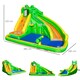 image 7 of Outsunny Kids Bouncy Castle with Slide Pool Basket Gun Climbing Wall W/ Blower