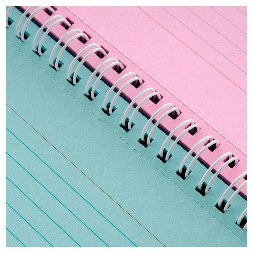 image 1 of Pack of 50 5"x3" Spiral Ruled Coloured Index Cards by Concept