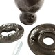 image 2 of Hammer & Tongs Round Rim & Mortice Door Knob - W60mm - Raw | Grey | Raw
