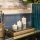 image 5 of Hill Interiors Luxe Collection Dipped Natural Glow Electric Candle - Grey - 15cm x 7cm x 7cm Grey
