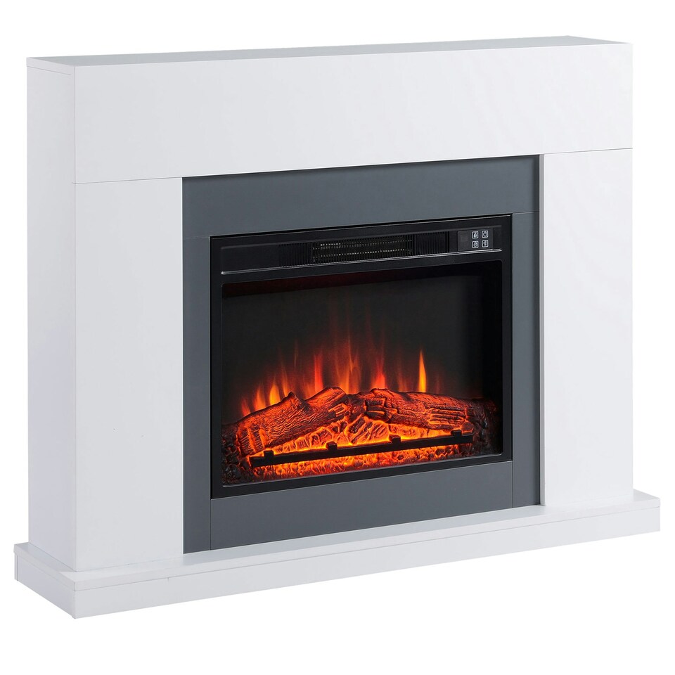 image 1 of HOMCOM Electric Fireplace Suite w/ Remote Control Overheat Protection, 2000W