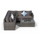 image 5 of Havana 5 Seat Rattan Corner Sofa Set with Drinks Cooler Coffee Table Grey | Grey