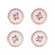 image 1 of Cath Kidston Raspberry Set of 4 Melamine Side Plates