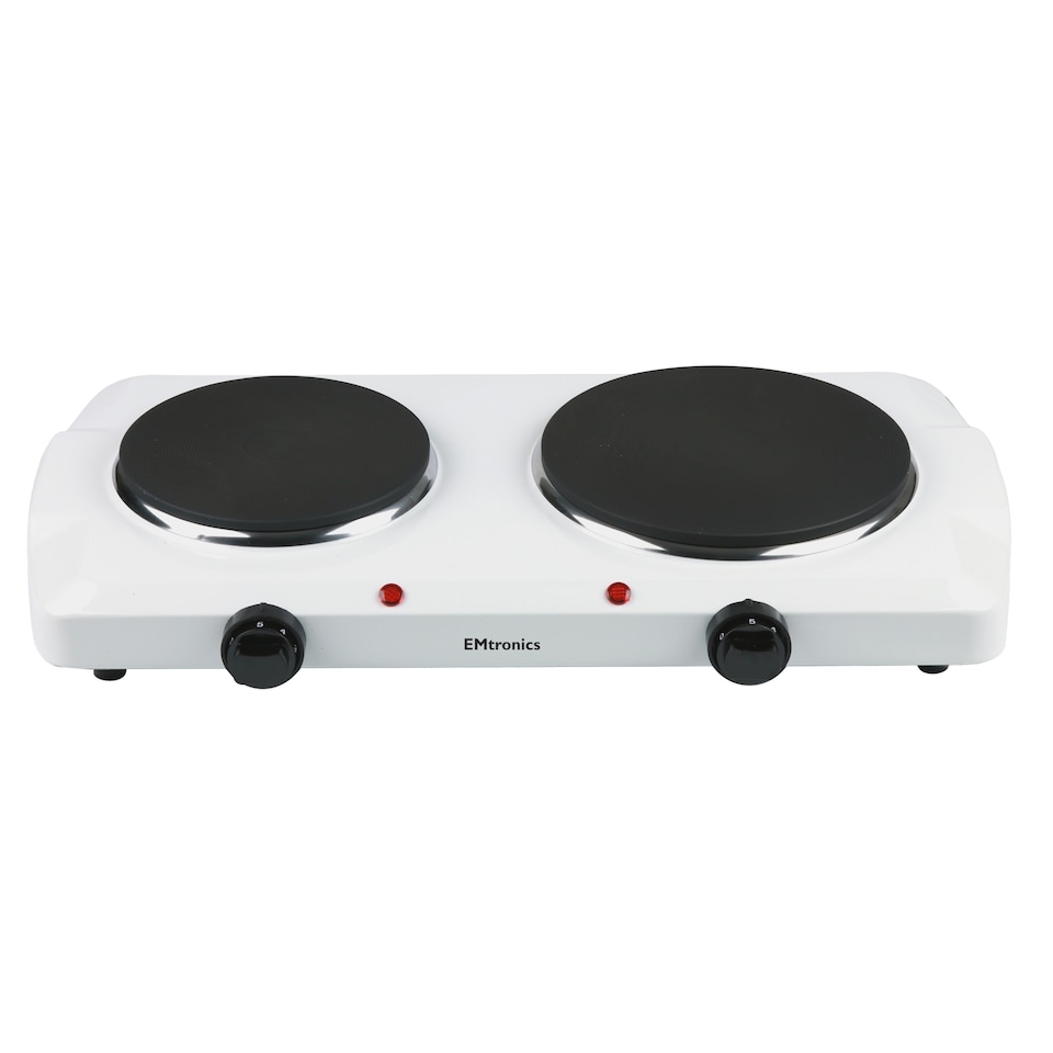 image 1 of EMtronics 1500W Single Portable Hob - White