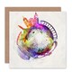 image 1 of Little World Minsk City Skyline Art Blank Just to Say Card