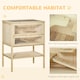 image 5 of PawHut Wooden Hamster Cage w/ Storage Shelf, Openable Top for Gerbils