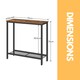 image 7 of Slim Hallway Console Table Brown
