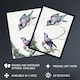 image 2 of Blue Jay and a Purple Breasted Cotinga Schouman Wall Art Poster Print 24X32"