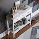 image 6 of Vida Designs Windsor 3 Drawer Console Table With Shelf, White
