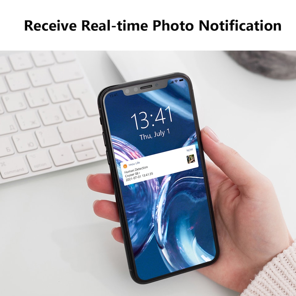 image 1 of IMOU Cruiser SE+ 2MP Cam WHT- Outdoor Pan & Tilt Smart Wi-Fi Plug-In Security Camera