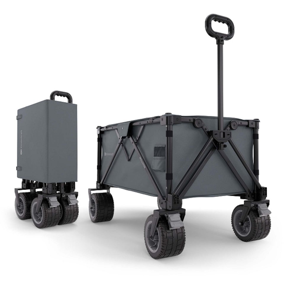 image 1 of Kinderkraft ROLLSTER Foldable Touring Wagon | Grey | Anthracite