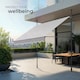 image 7 of Awning with hand crank - pressure fitted , height adjustable | Grey | light grey | 200 x 180 cm | 1