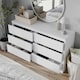 image 3 of Minimalist Chest of 6 Drawers - 68.6x120x35cm | White | White & White | 1