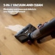 image 3 of Ewbank EWHF03988 HYDROH1 Cordless Hard Floor Cleaner, 2-in-1 Wet & Dry Vacuum Cleaner, 10,000Pa Suction, Self-Cleaning Dock, 820ml Dual Water Tanks, LED Display, 25-Minute Runtime, Black