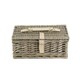 image 3 of Wicker 30cm Antique Wash Split Willow Basket Brown | Brown | One Size