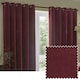 image 6 of Yard Heavy Chenille Velvet Room Darkening Eyelet Curtains | Red