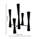 image 4 of Parker 5 Piece Candle Centerpiece - Mild Steel - L27 x W27 x H42 cm - Silver | Silver | 1