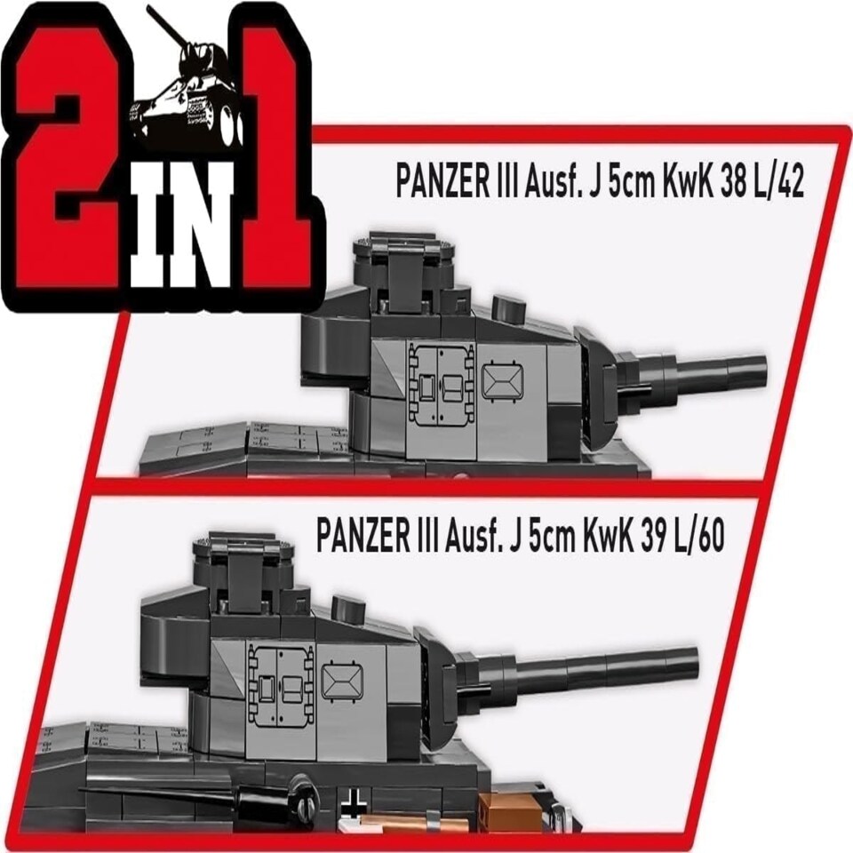 image 1 of Cobi - World War II - Panzer III Ausf. J 590 pcs