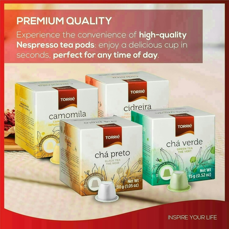 image 1 of Nespresso Compatible Green Tea, Lemon, Fruit & Herbal Tea Tasting Pack Variety Blend