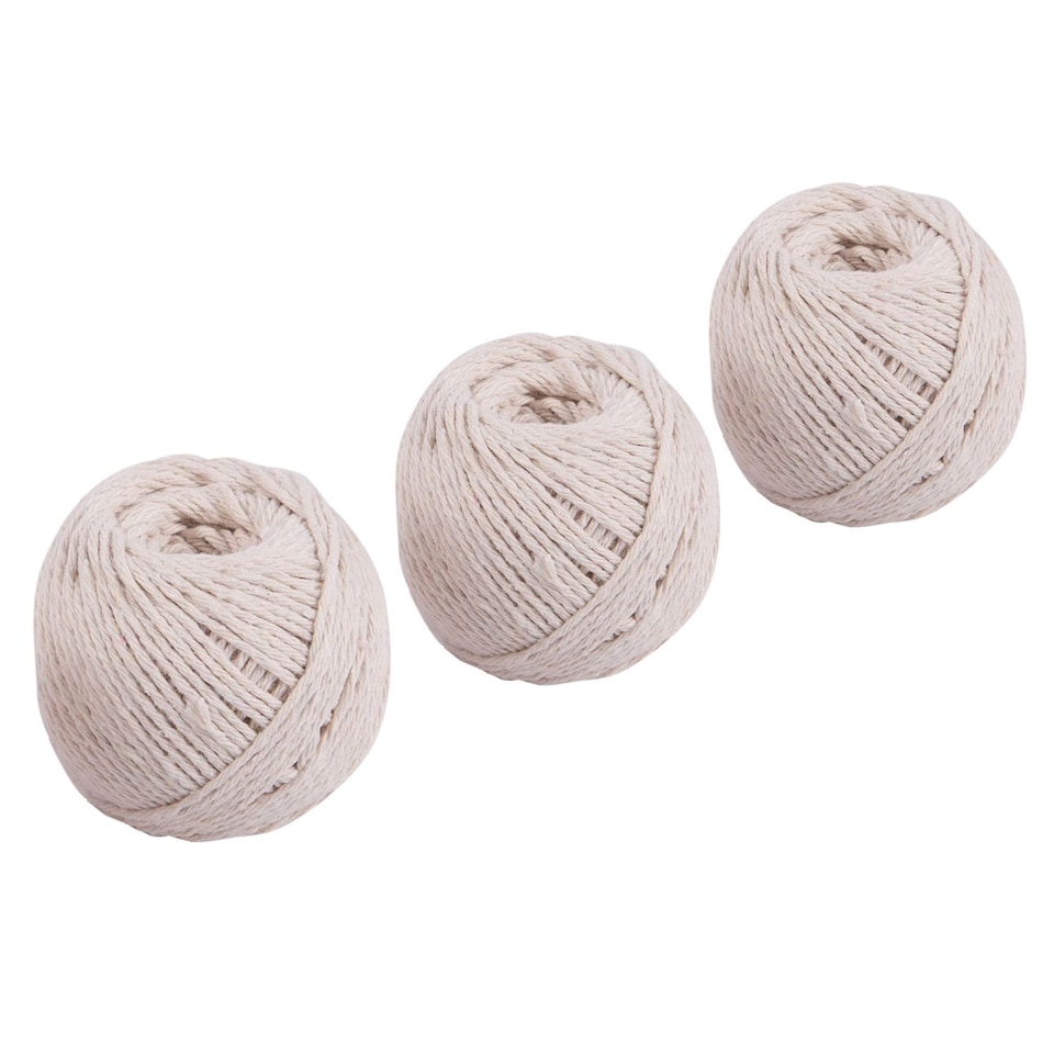 image 1 of Ashley Cotton String - 60m - Pack of 3 | Brown | Natural