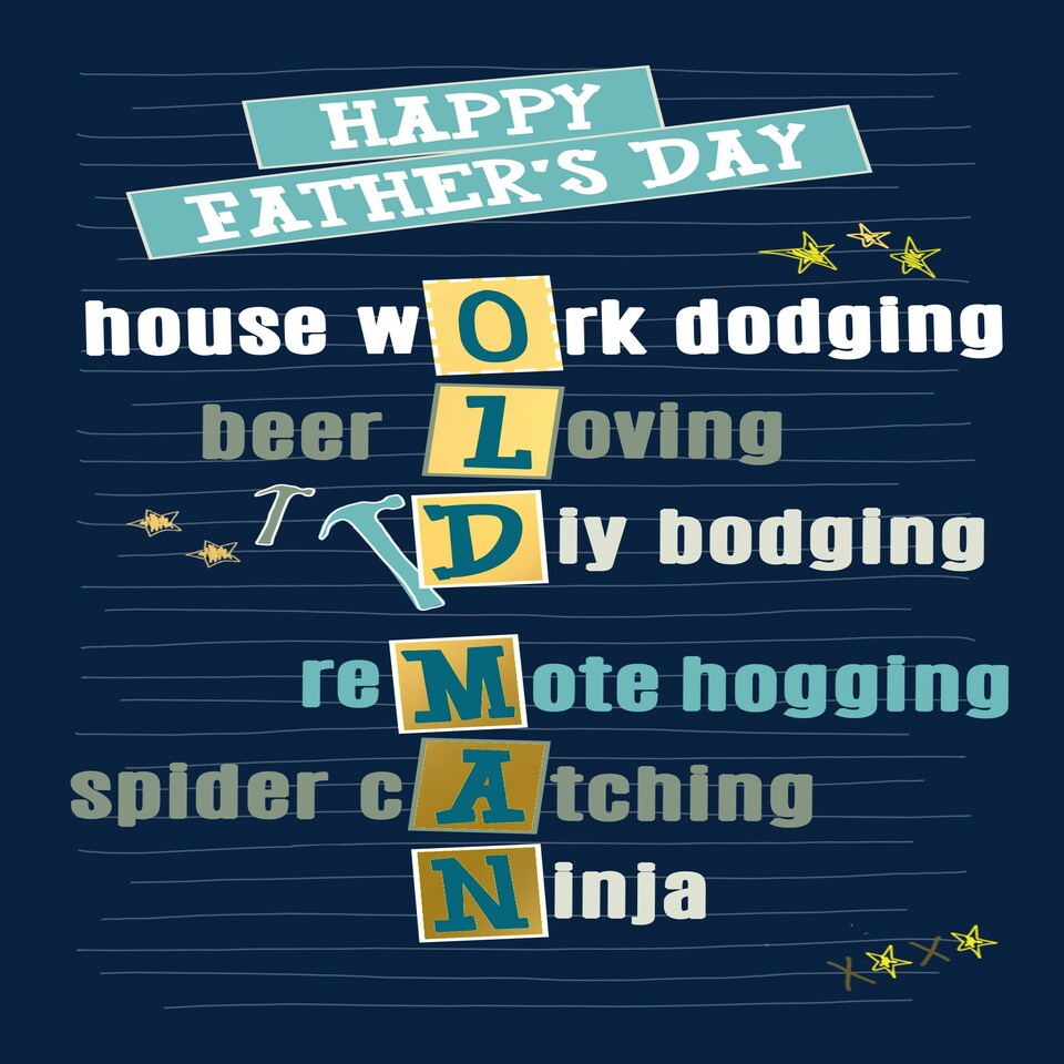 image 1 of Quitting Hollywood Happy Father's Day - Old Man