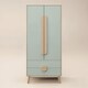 image 5 of Flair Noah 2 Door Wardrobe with 2 Drawers Sage Green & Oak
