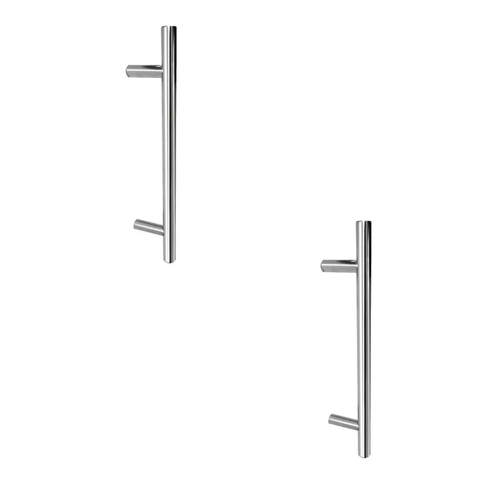 2 PACK Premium Satin Stainless Steel Pull Handle - 25mm B/T Fixing, 600x25x450mm - Door Handle
