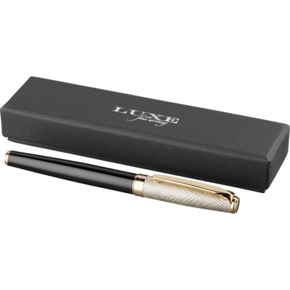 image 1 of Luxe Dore Ballpoint Pen - Solid Black/Gold - One Size
