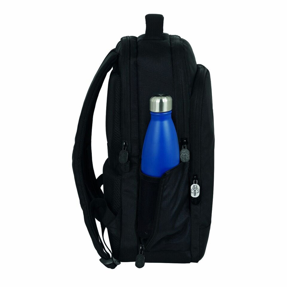 image 1 of Rucksack for Laptop and Tablet with USB Output The Mandalorian Black N/A | N/A | One Size