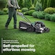 image 9 of Hyundai Cordless 20 Inch 51cm Self-Propelled Petrol Lawnmower, Electric Start, 196cc HYM20200SPEX