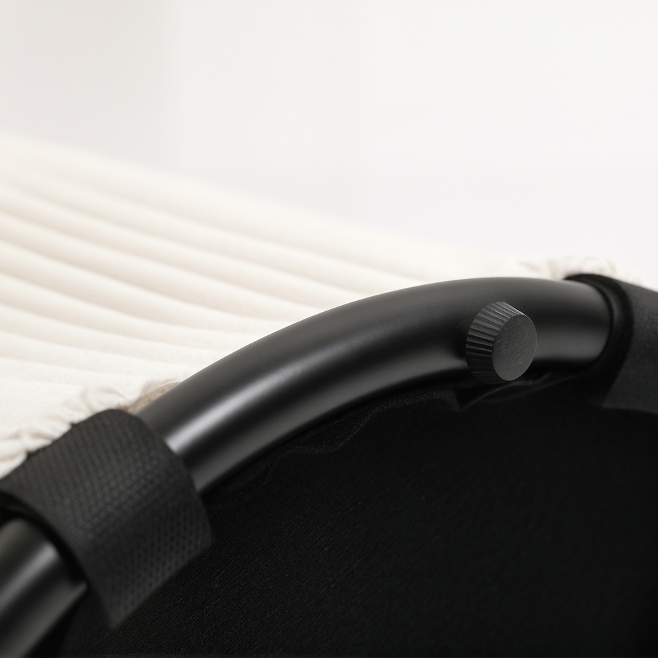 image 1 of HOMCOM 40cm Round Storage Ottoman, Corduroy Footstool with Removable Lid and Legs, Vanity Stool for Living Room, Bedroom, Beige | Brown