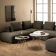 image 3 of Prunus Round Side Table  with Grey-Brown Marble Top