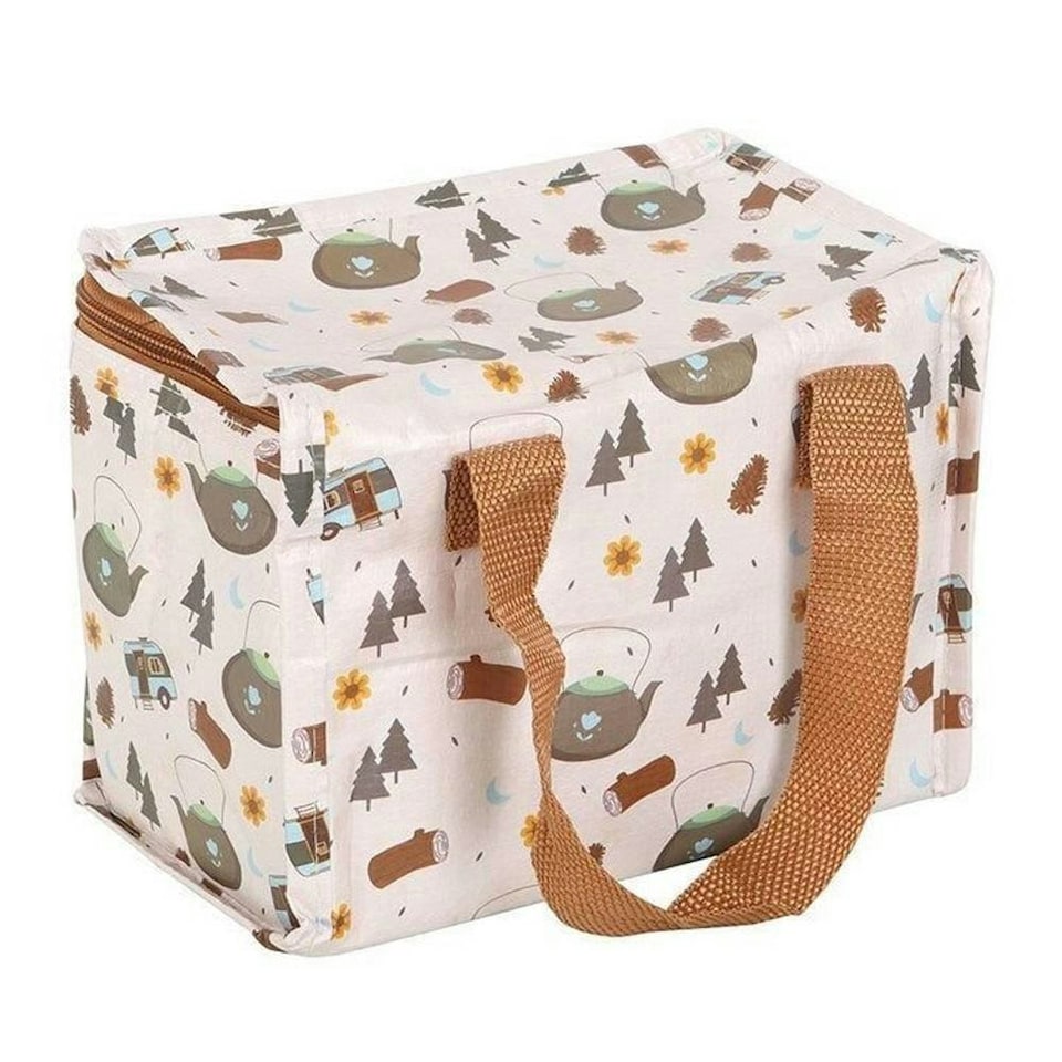 image 1 of Something Different Home On The Road Lunch Bag - Beige/Green/Brown - One Size