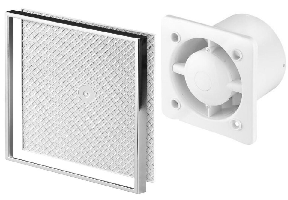 image 1 of 125mm Humidity Sensor Extractor Fan Custom Ceramic Tile INSIDE Front Panel