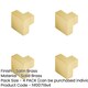 image 2 of 4 PACK Modern Satin Brass Cupboard Knob for Stylish Interiors - Kitchen Cabinet Knob