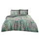 image 1 of Floral Peacock Printed Duvet Cover Set Reversible Polycotton Beddings Pink | Double