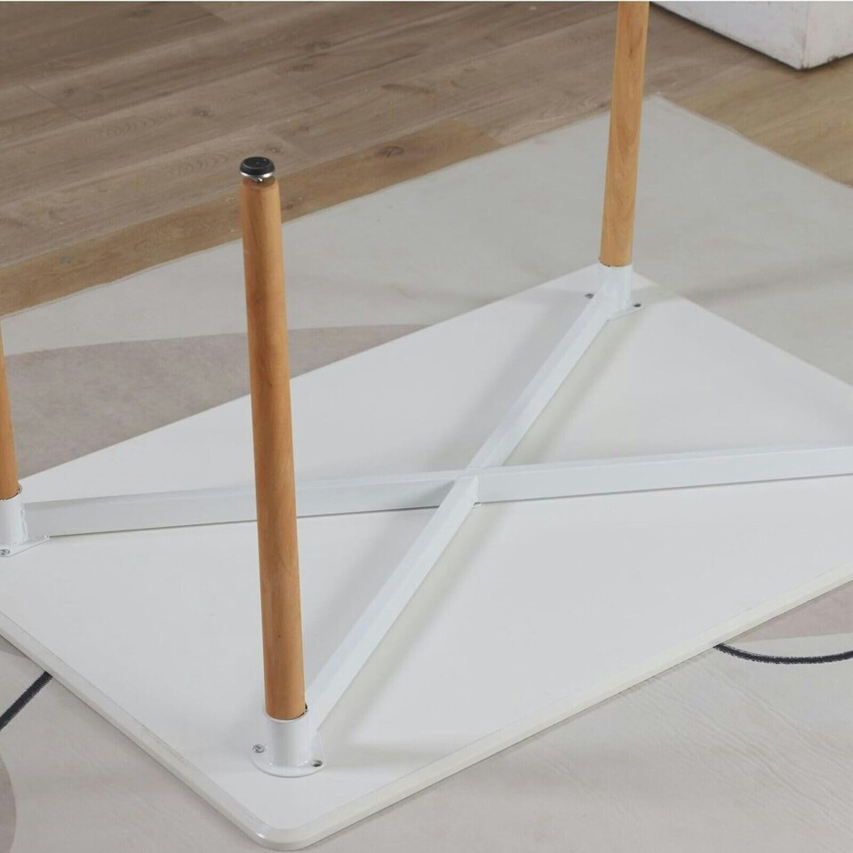 image 1 of Halo 4 or 6 seating Dining Table Single, White White