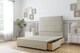 image 3 of Sloomy Texas Cream Plush Divan Bed With Mattress No Drawers With 54" Floor Standing Headboard 6' Super King | Cream | Cream | Super King | 1