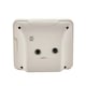 image 3 of Hometime White Alarm Clock - Dual Indicating Light System White