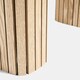 image 5 of OHS Ribbed Curved Home Furniture Living Room Decor Coffee Table Multi | Light Wood and Black