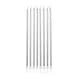 image 2 of Anniversary House Extra Tall Candles Metallic Silver with Holders Pack of 6