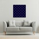 image 2 of White & Red Anchors on Navy (Canvas Print) 127 x 127 x 4cm