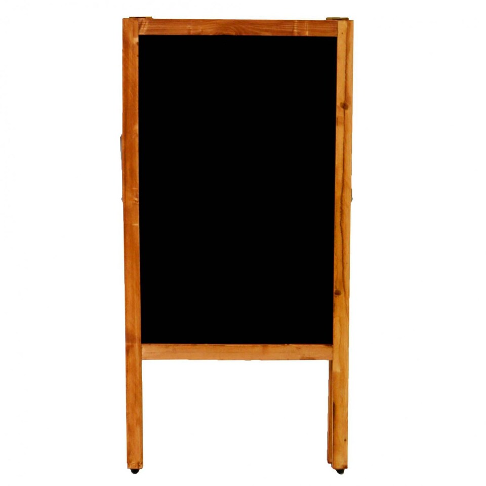 image 1 of Wooden Chalkboard Blackboard Pavement Display Sign A-Board