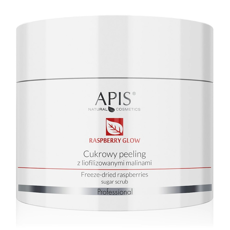 image 1 of Apis Raspberry Glow Freeze-Dried Raspberries Sugar Scrub 220g
