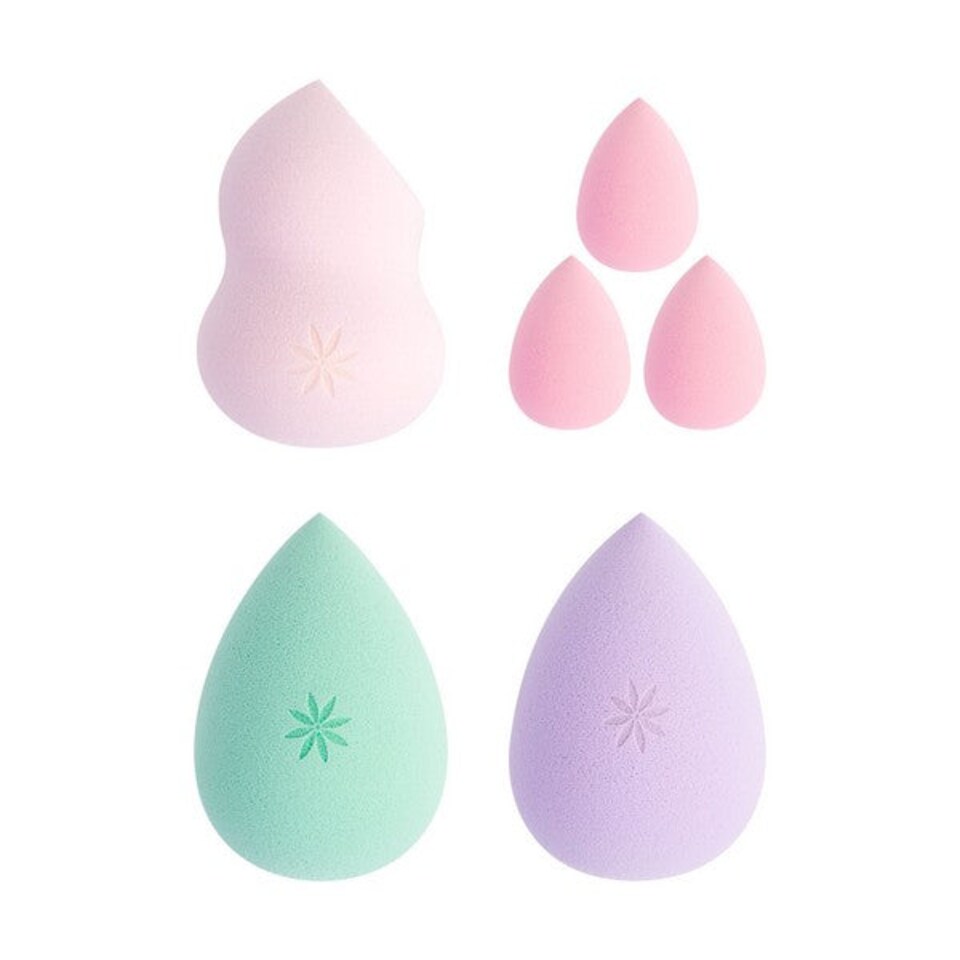 image 1 of Brushworks Ultimate Complexion Sponge Set - 6 Makeup Sponges (3 Large, 3 Mini) | Multi